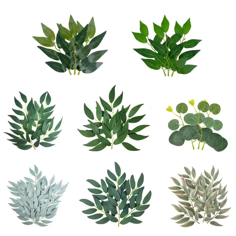 Feuillage Artificiel de Saule et d'Eucalyptus pour Décoration et Créations DIY