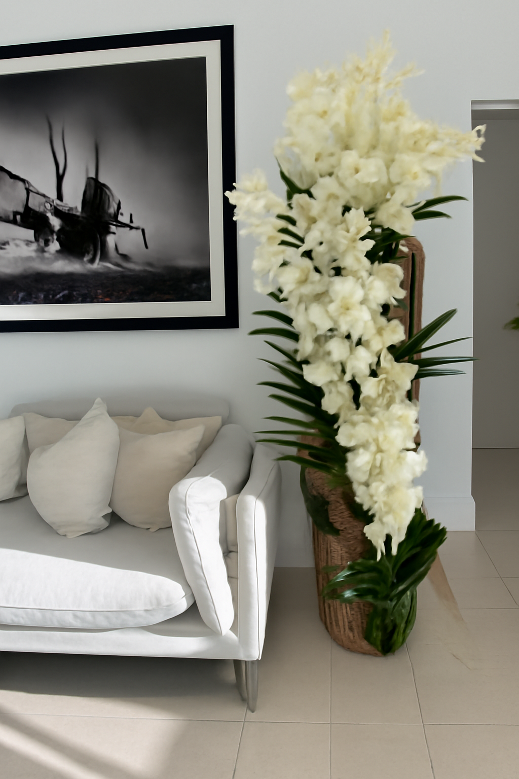 Orchidée Vanda Grand · Édition Vosges, teck
