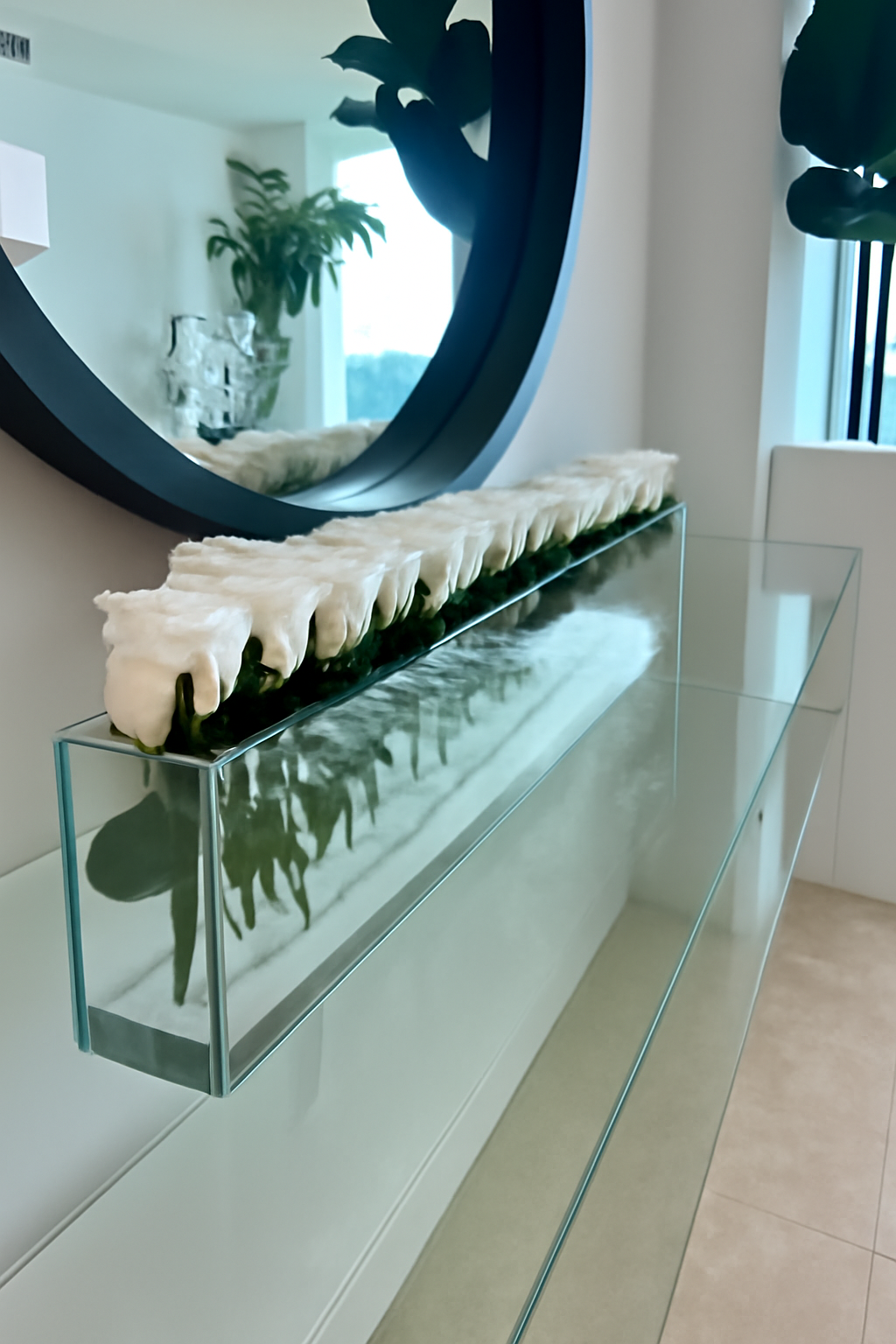 Cache-pot Décoratif H. 122 cm · Édition Menton, blanc