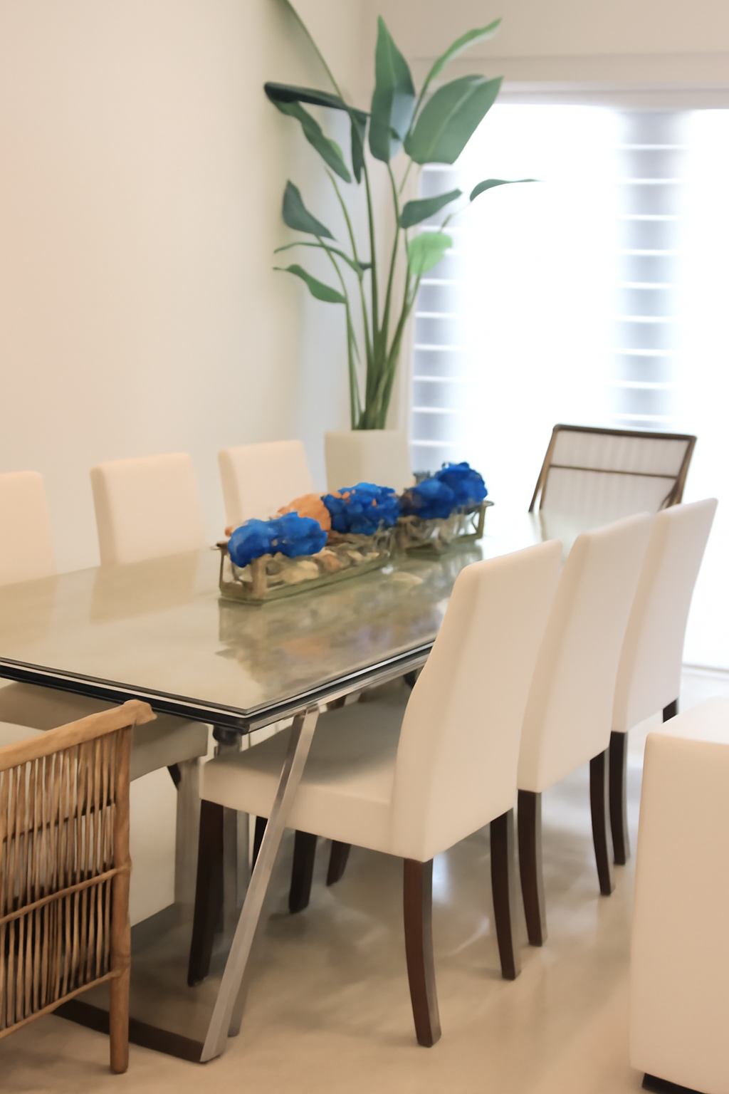 Orchidée Phalaenopsis 122 cm · Édition Cannes, bleu
