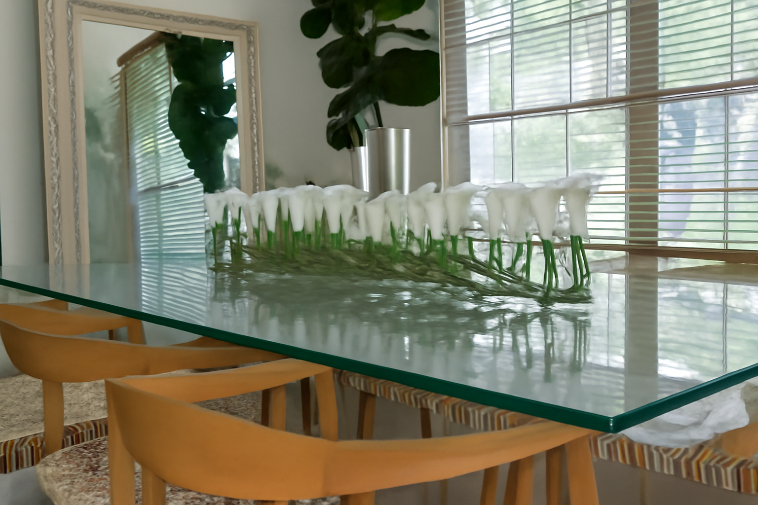 Arum Blanc 122 cm · Édition Menton, blanc