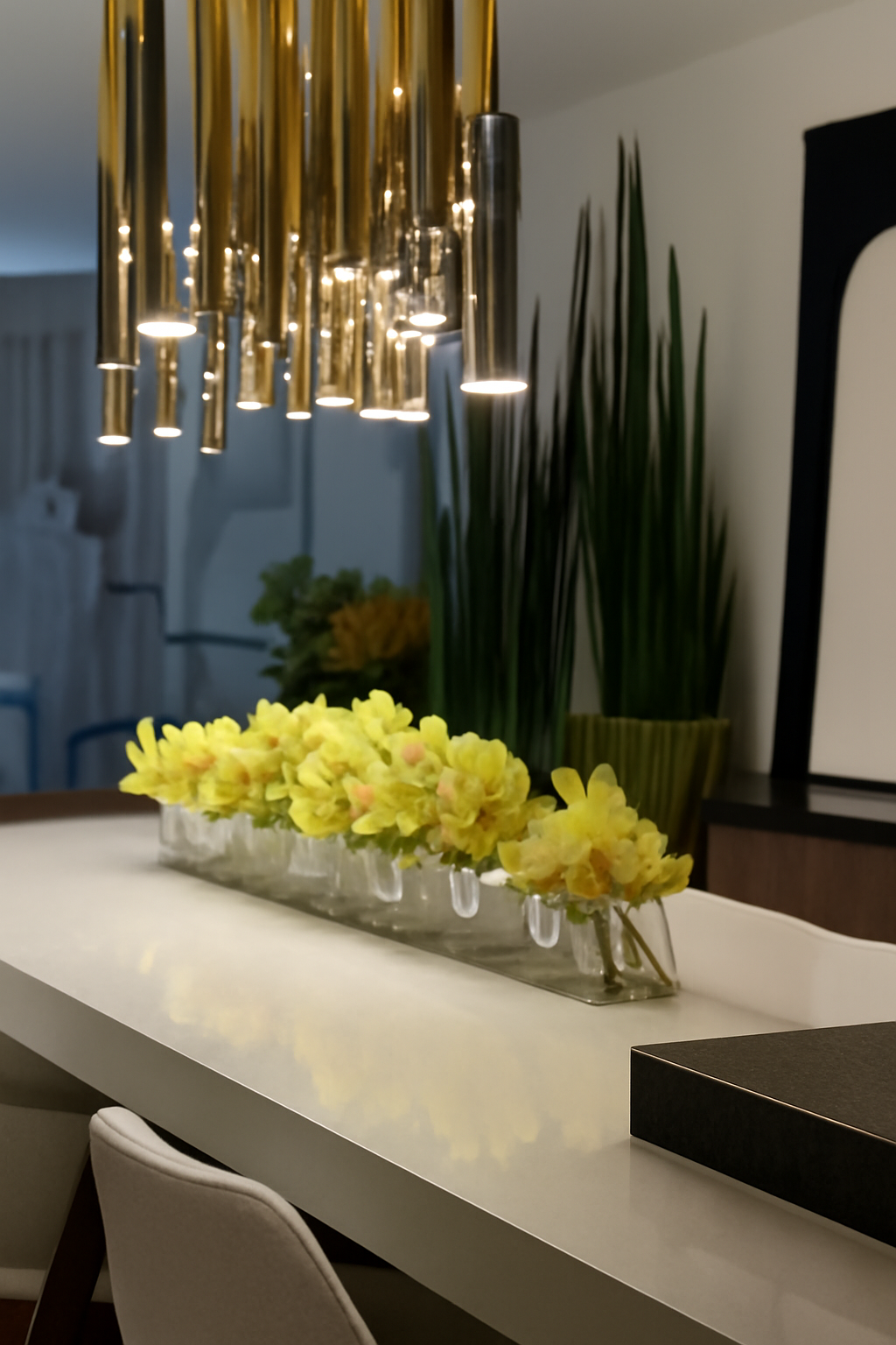 Orchidée Cymbidium — Collection Menton, 122 cm, vert