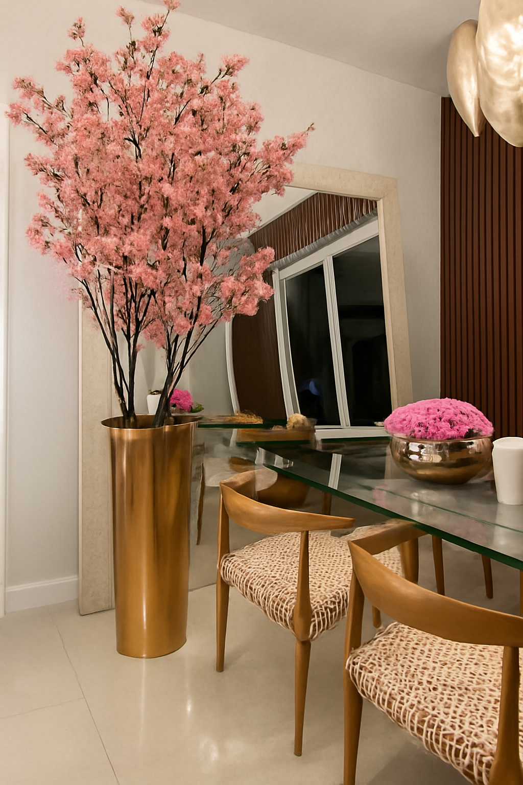 Cerisier en Fleurs Grand | Signature Cannes, doré
