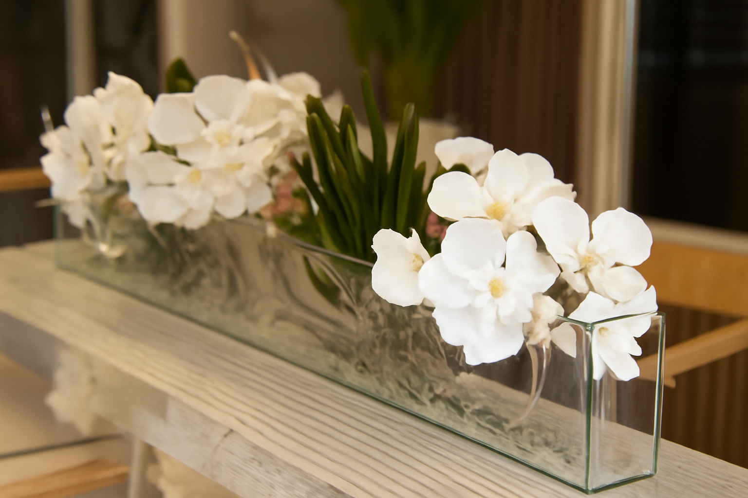 Orchidée Vanda 91 cm · Édition Loire, blanc