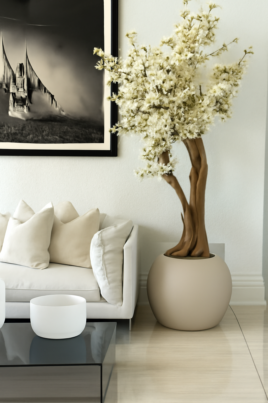 Cerisier en Fleurs · Édition Bourgogne, beige mat
