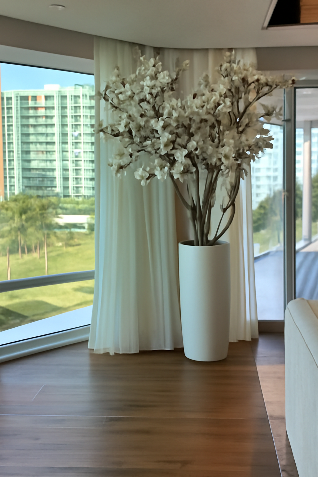 Composition Magnolia 244 cm | Signature Ardennes, blanc mat