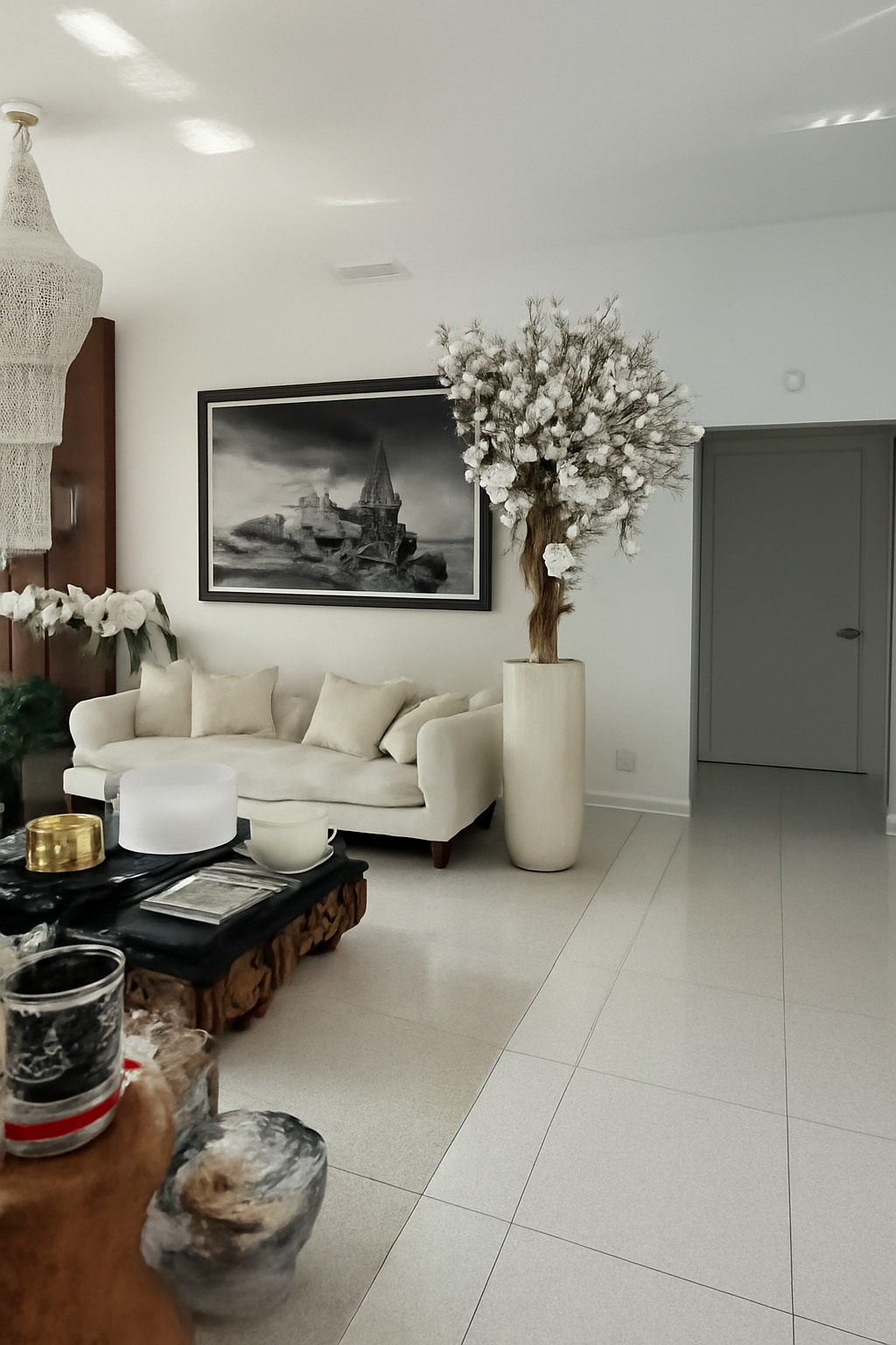 Composition Magnolia · Édition Bordeaux, beige brillant
