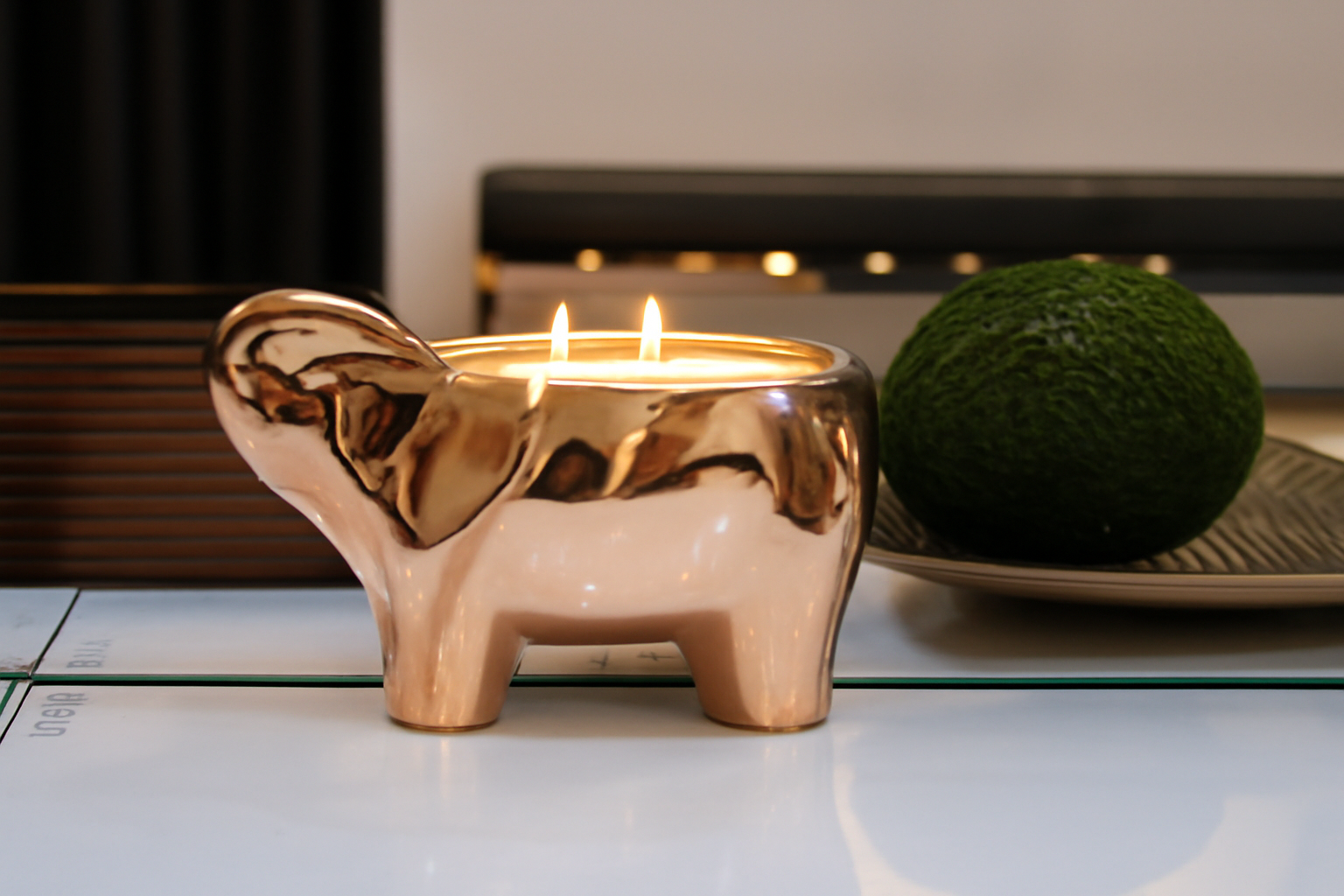 Bougie Parfumée | Signature Riviera, doré